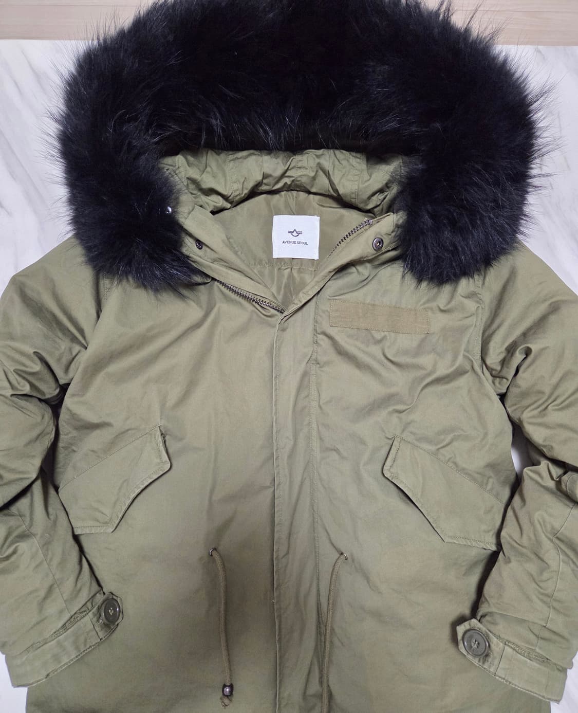 에비뉴서울 라쿤퍼 다운 야상 상품이미지3