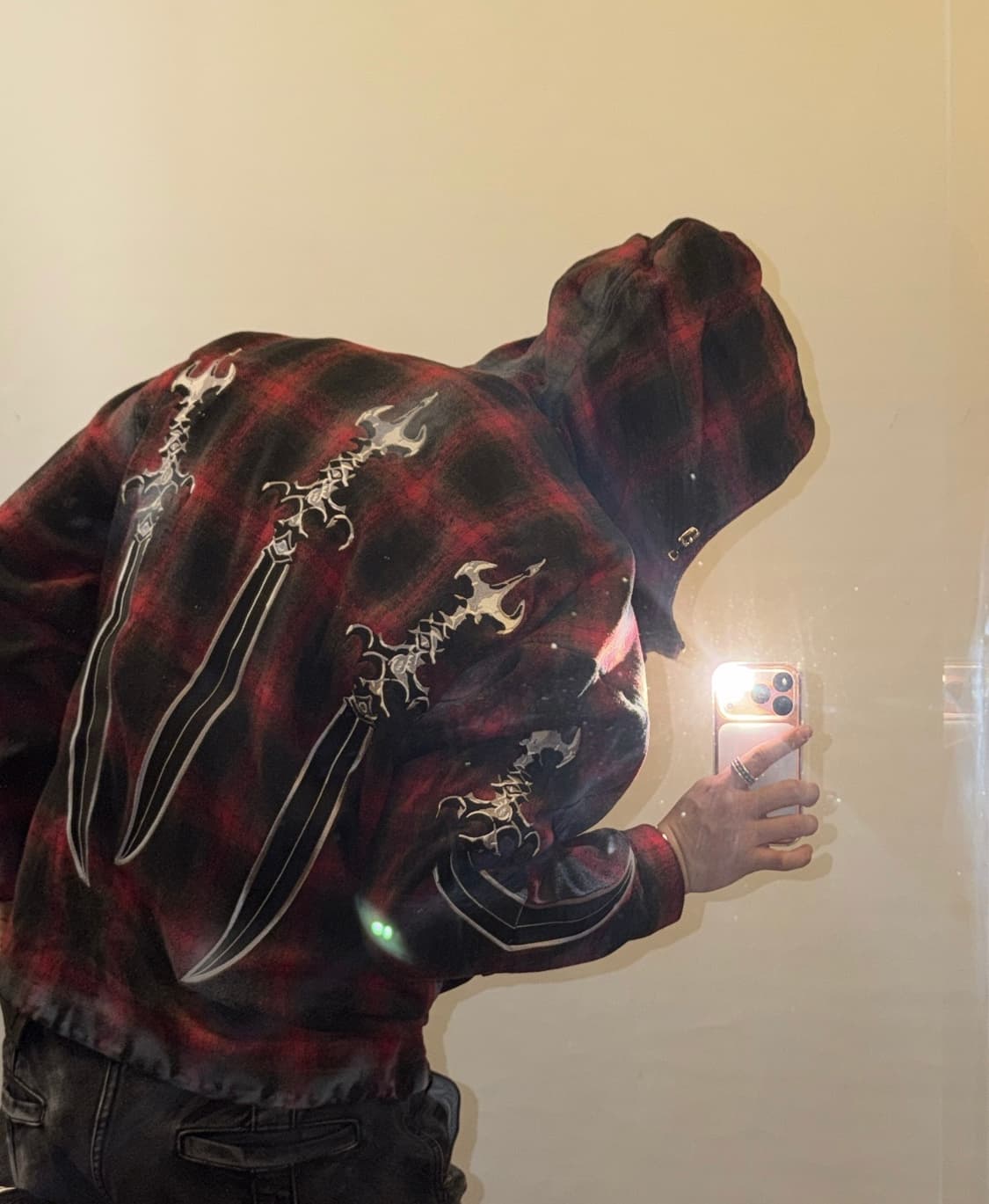 떠그클럽 아랍소드 플란넬 후드집업(새상품) 상품이미지1