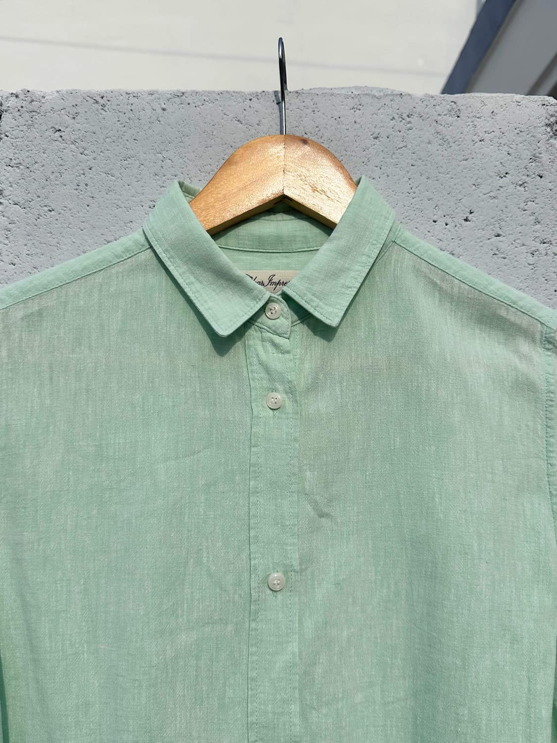 민트 긴팔 셔츠 상품이미지2