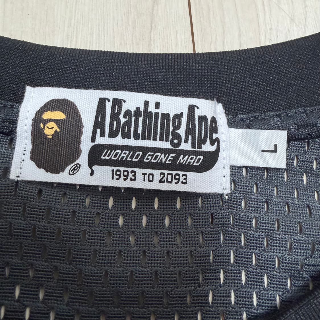 L) 베이프 카모 스트라이프 베이스볼로고티 상품이미지3