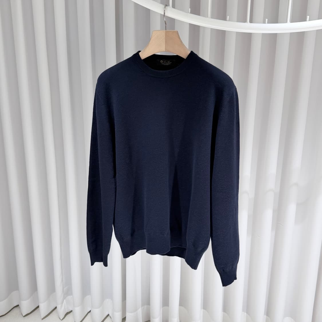 (A+/50) / 로로피아나 파크빌 크루넥 니트 베이비 캐시미어 네이비 상품이미지2