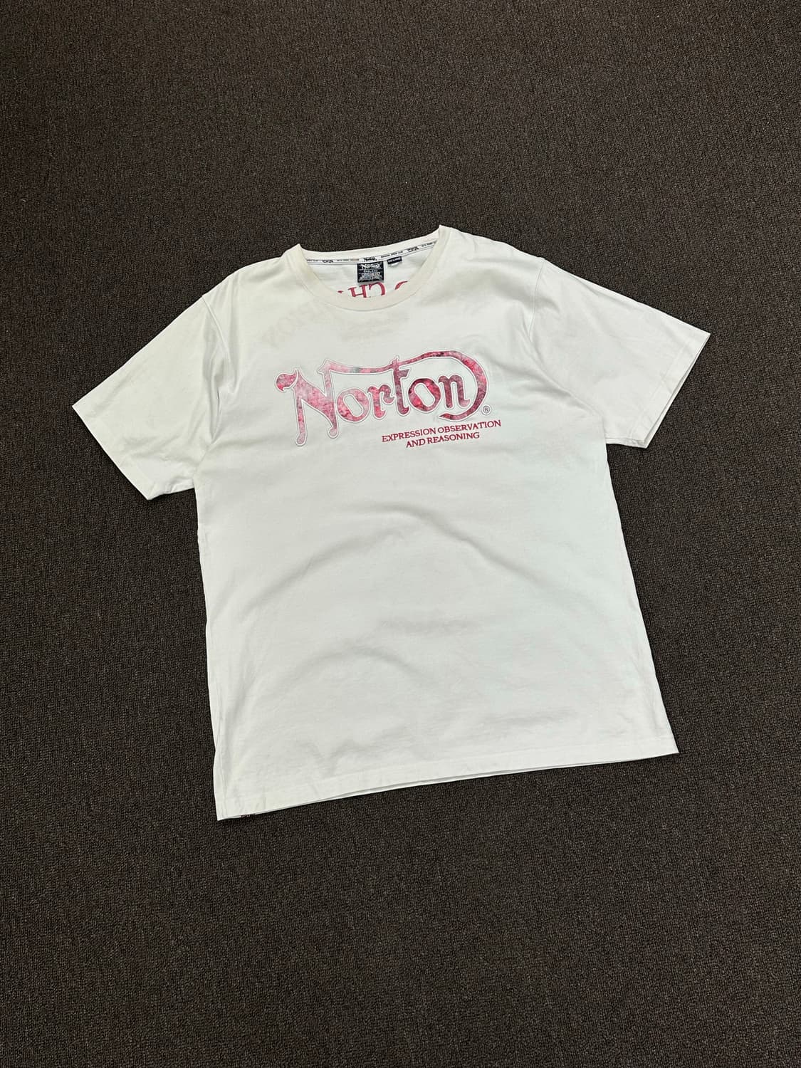 3XL)Norton vintage 패치 로고 반팔 상품이미지1