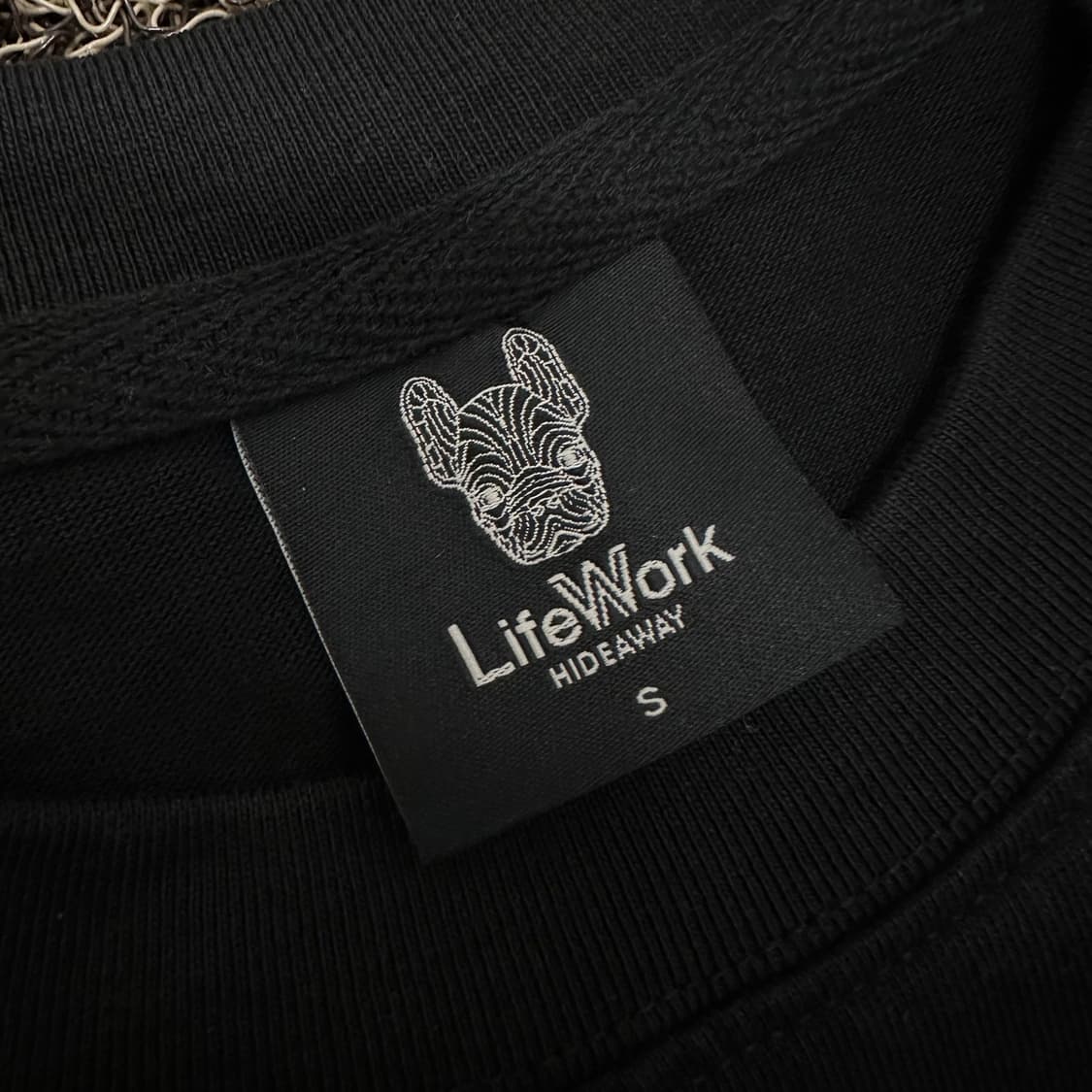 라이프워크 반팔티셔츠 블랙 S 상품이미지3