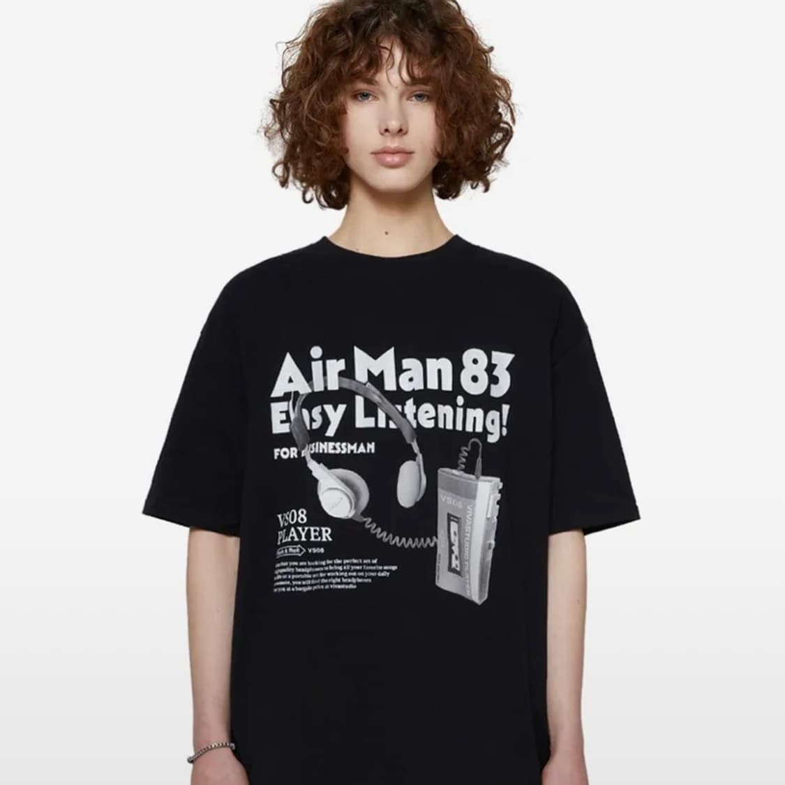 비바스튜디오 반팔 티셔츠 VS08 PLAYER TEE BLACK 상품이미지2