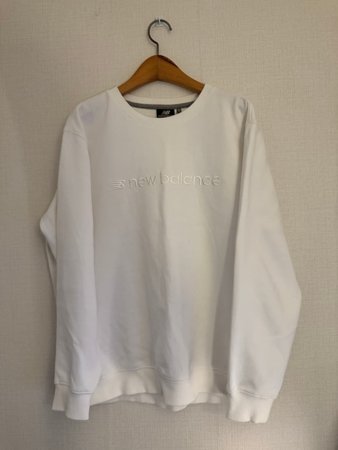 XL) 뉴발란스 맨투맨 화이트 상품이미지1