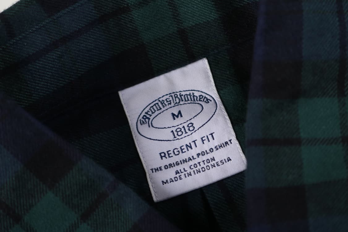 [M] 브룩스브라더스 블랙와치 플란넬 셔츠 상품이미지2