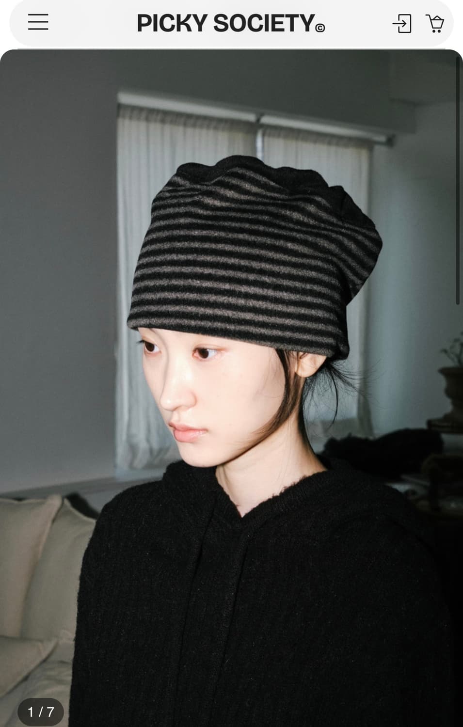 피키 소사이어티 스트라이프 비니 상품이미지1