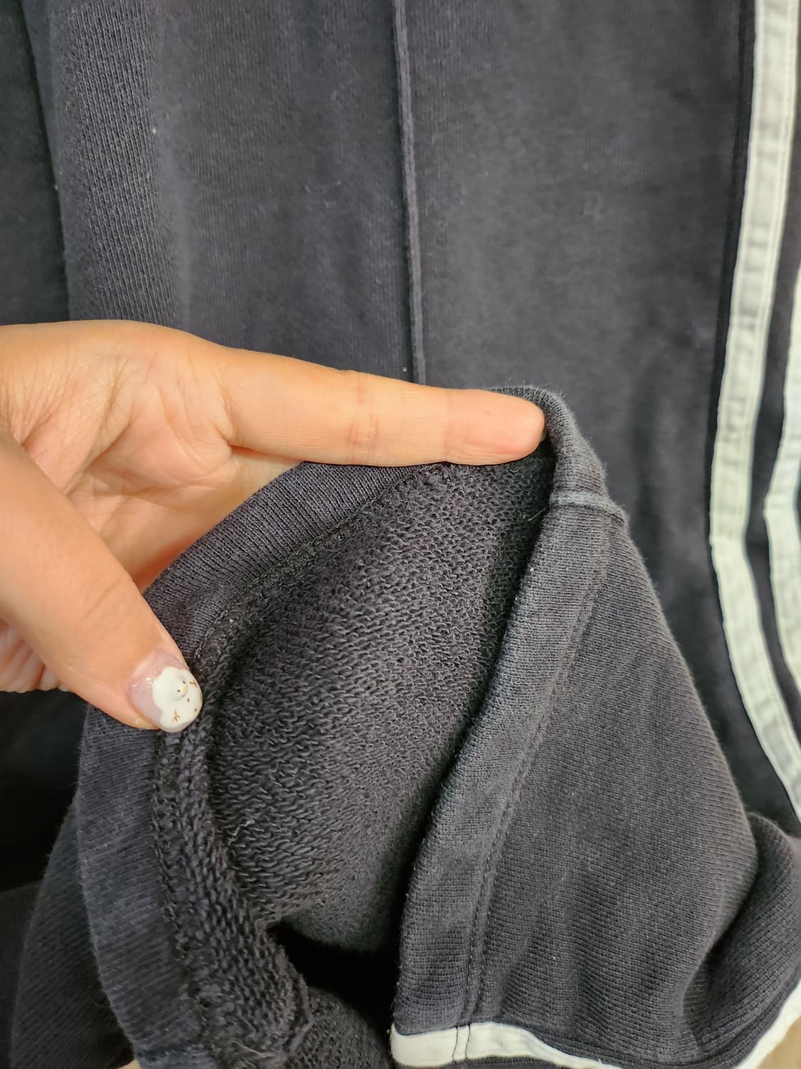 835) 아디다스 우먼스 오리지널 3S 루즈핏 프렌치 테리 와이드팬츠 상품이미지4