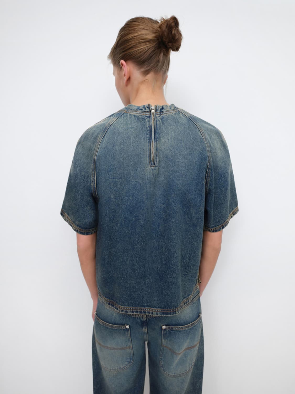 [S]기마구아스 Corinne 데님 티셔츠 상품이미지2