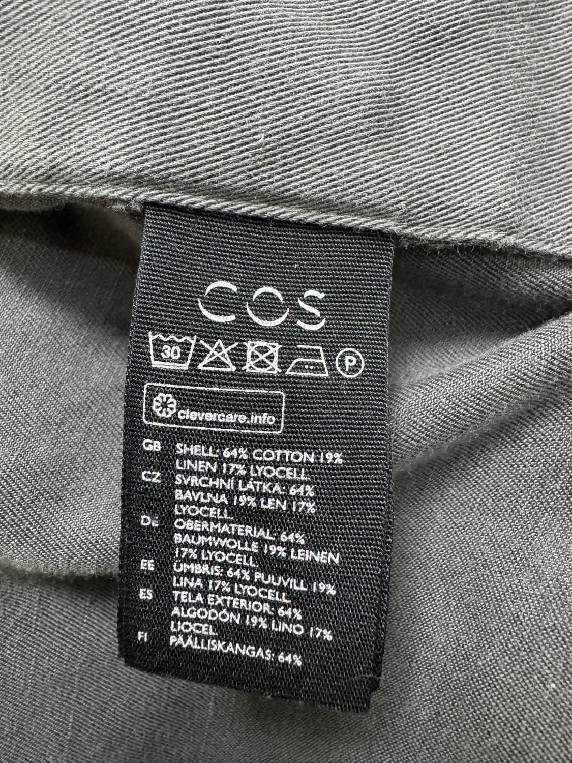 Cos 그레이 버튼 자켓 (M사이즈) 상품이미지3