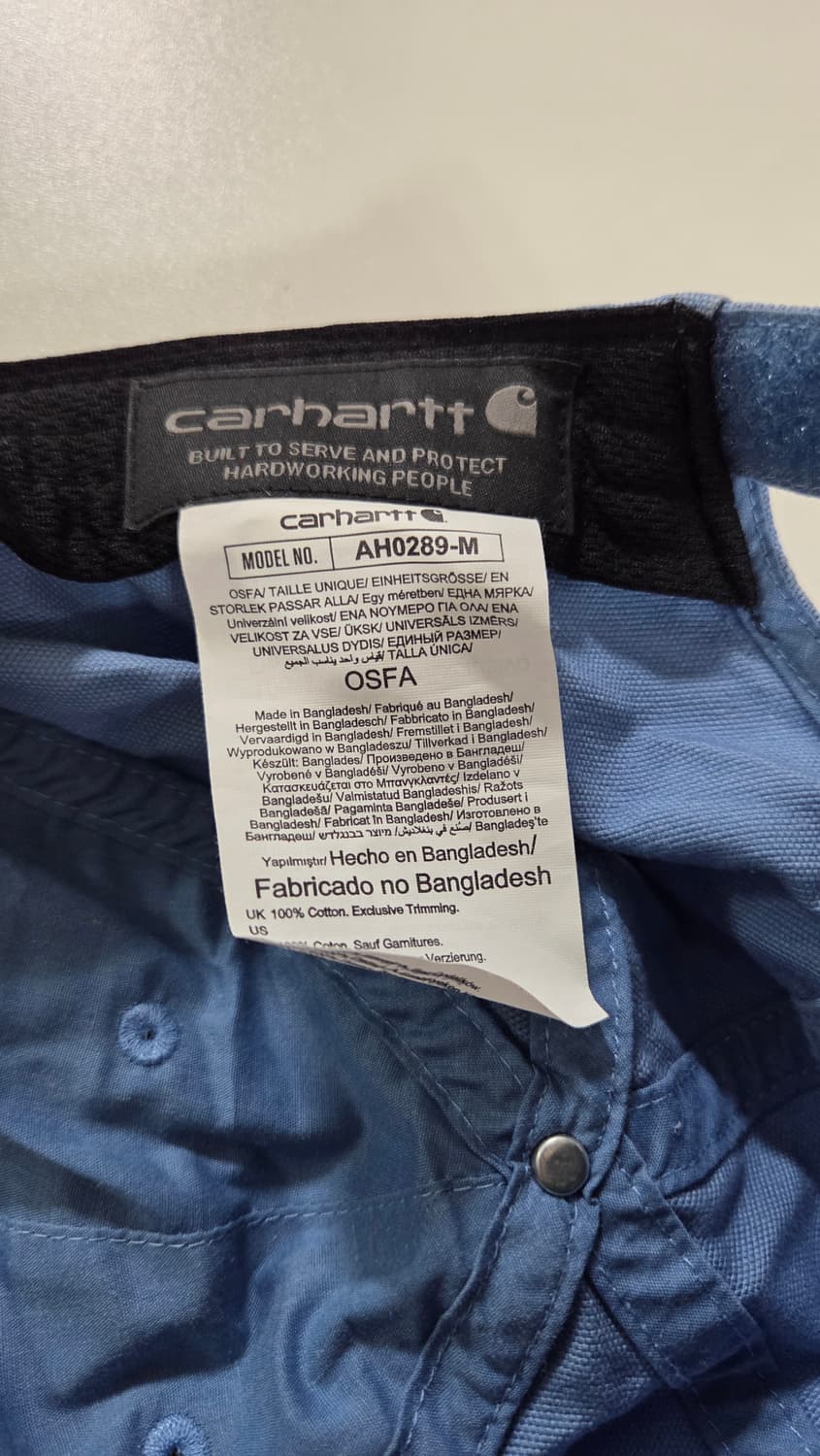 칼하트 하늘색 캡 상품이미지3