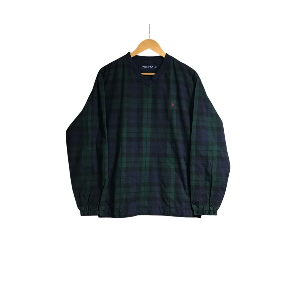 폴로 90s 일제 체크 웜업자켓 상품이미지2