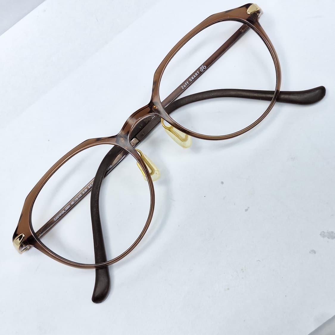 Joff SMART ZJ221012 브라운 초경량 보스턴 뿔테 안경테 상품이미지1