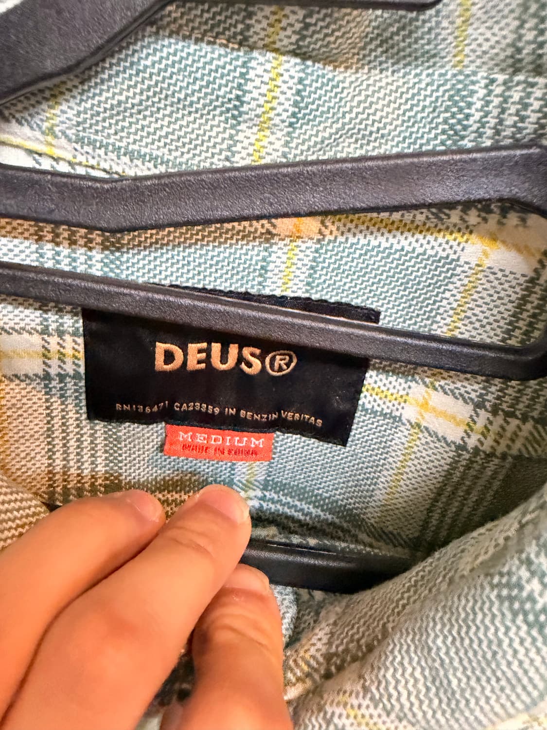 데우스 엑스 마키나 체크 셔츠 m 상품이미지4