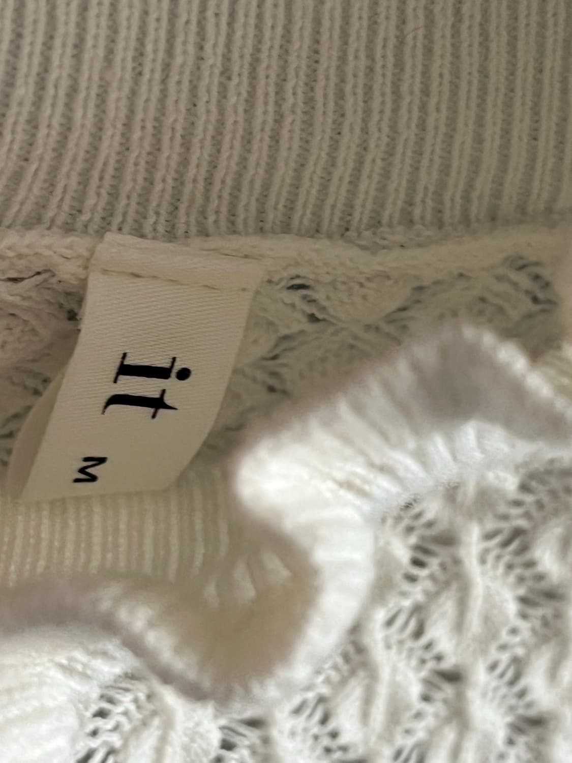 잇미샤 프릴네크 레이스 니트 호칭82 사이즈 상품이미지6