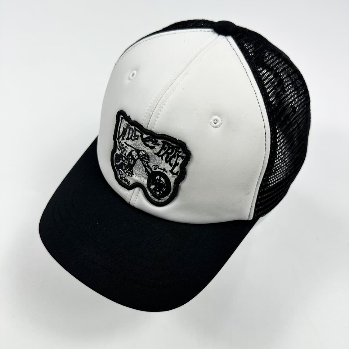 VTG 빈티지 스컬 블랙 메쉬 볼캡 모자 상품이미지1