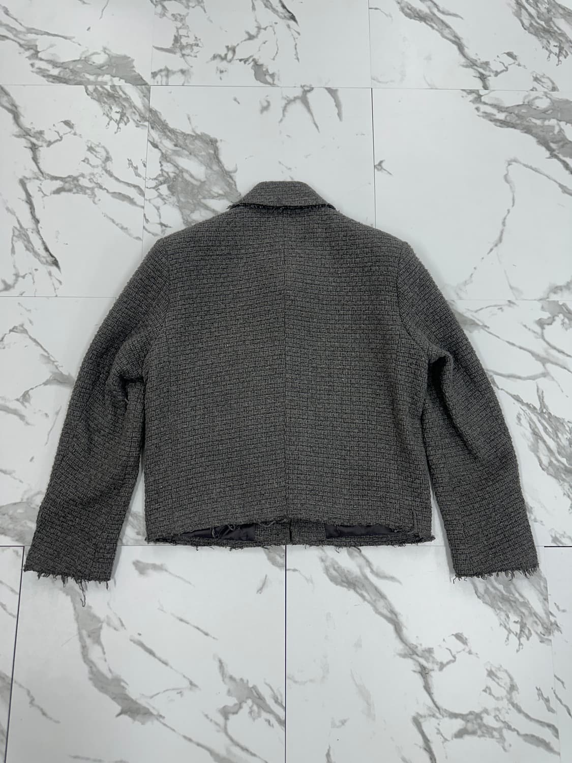 디자인바이영민 그레이 트위드 자켓 상품이미지2
