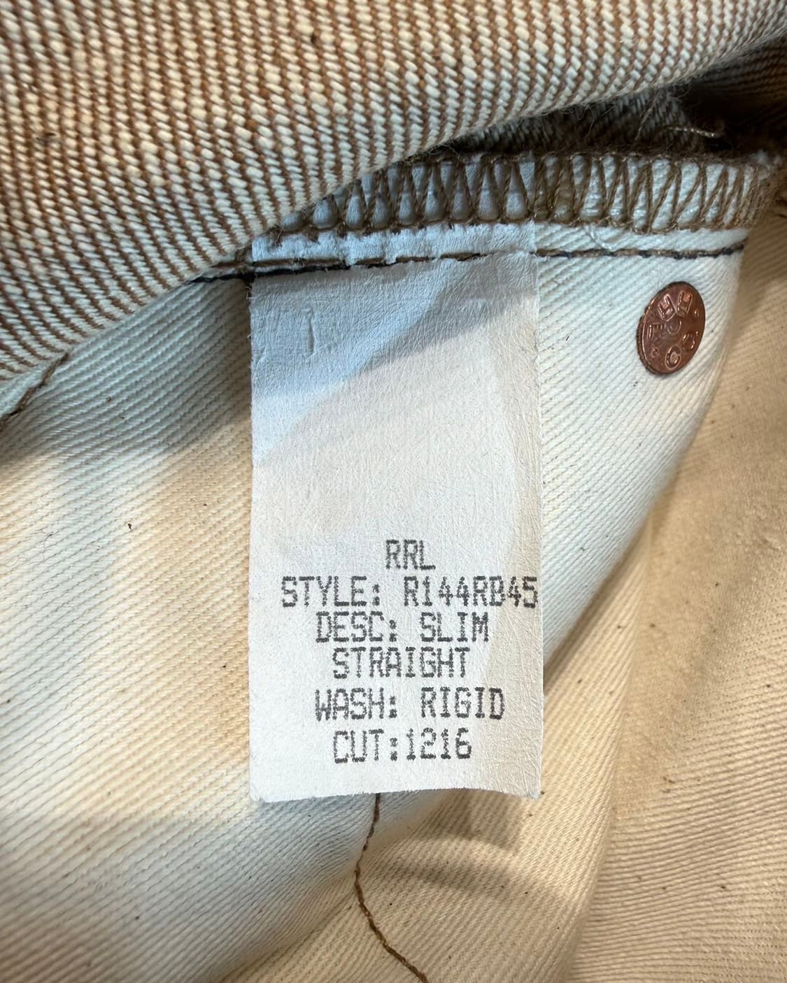 더블알엘 브라운 데님 슬림 팬츠  상품이미지10