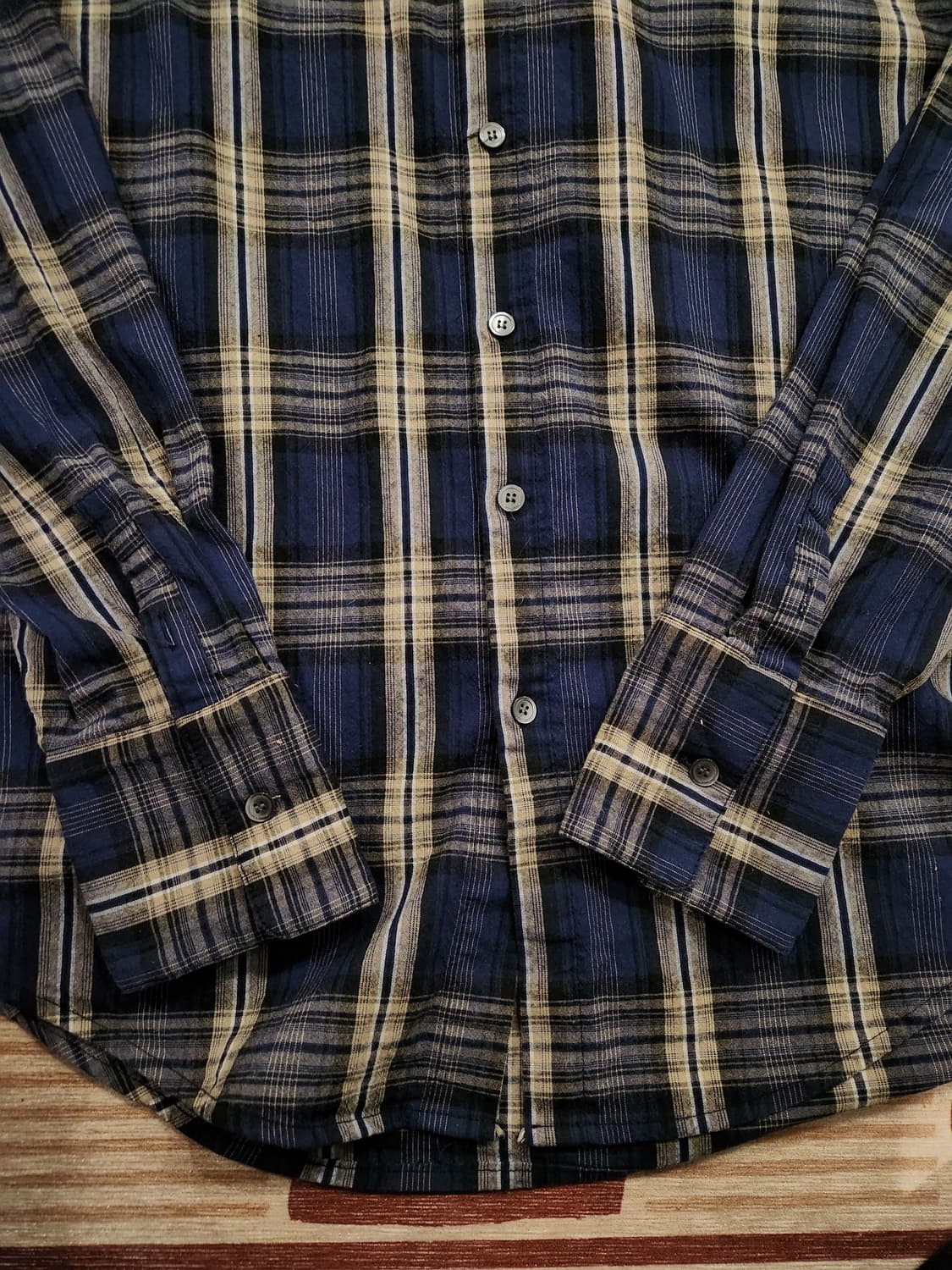 엘무드 비스코스 체크 셔츠 (48) 상품이미지3