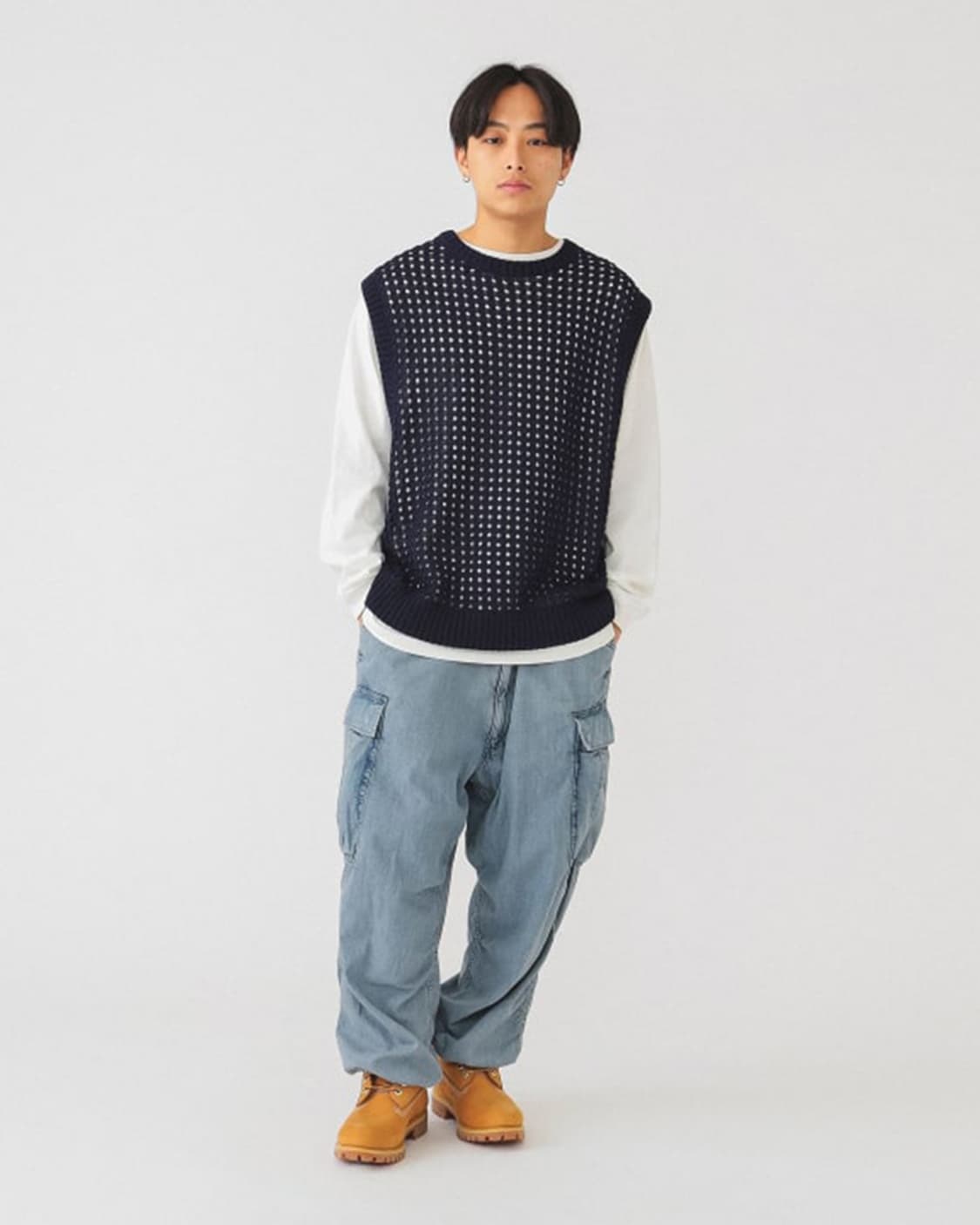 빔즈 BEAMS Big 6 Pocket Denim Cargo Pants 상품이미지4