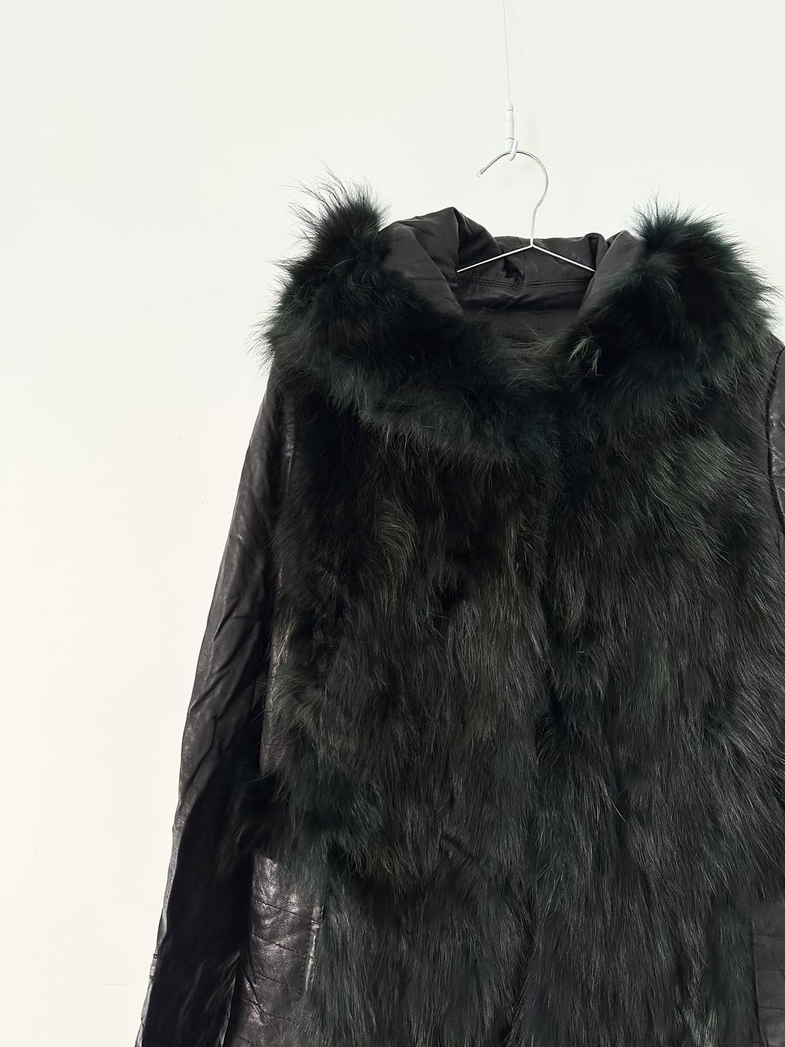 Lush chic fur leather jacket /퍼 레더 자켓 상품이미지7