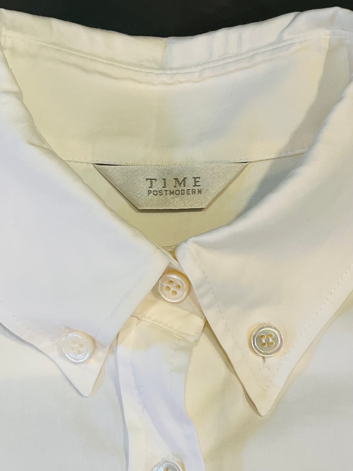 타임 화이트 셔츠 (이탈리아 원단 사용) 상품이미지4
