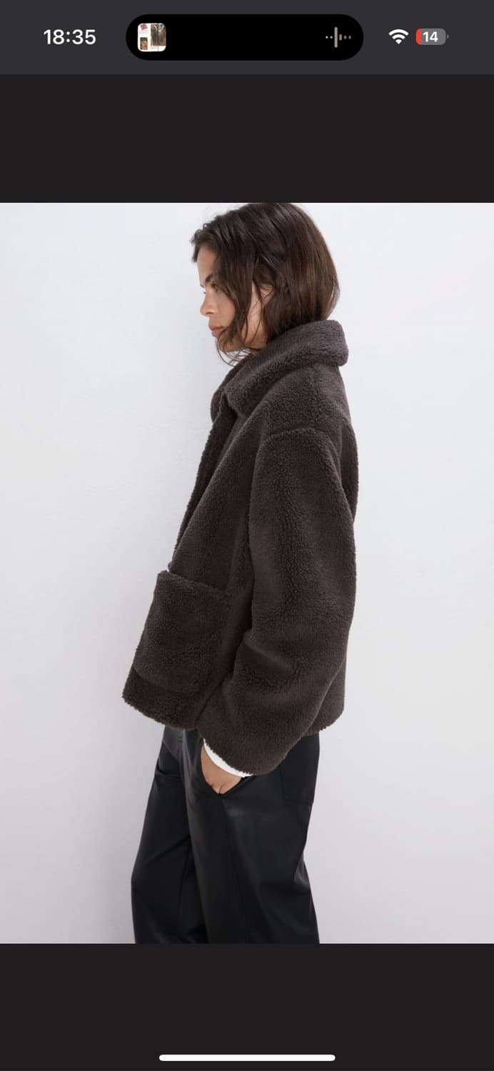 자라 에코 시어링 퍼 자켓 코트 뽀글이 자켓 상품이미지2