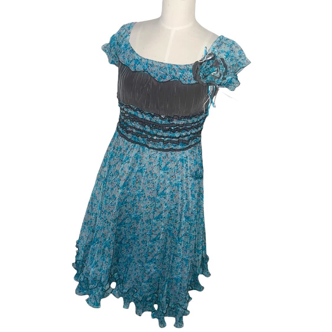 Turkey blue petit mini dress 상품이미지1