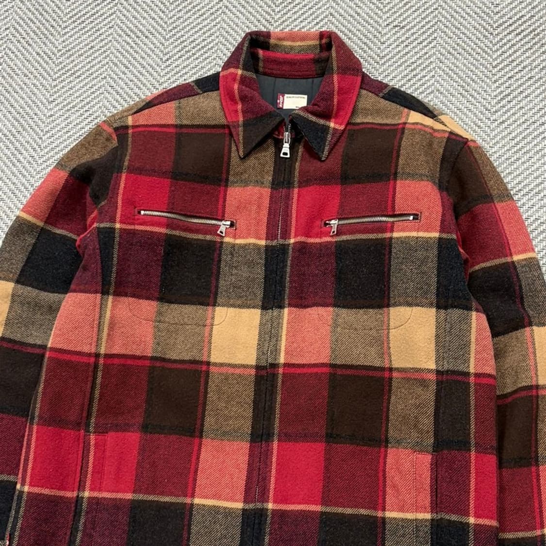 리바이스 체크 모직 자켓 v2016 상품이미지3