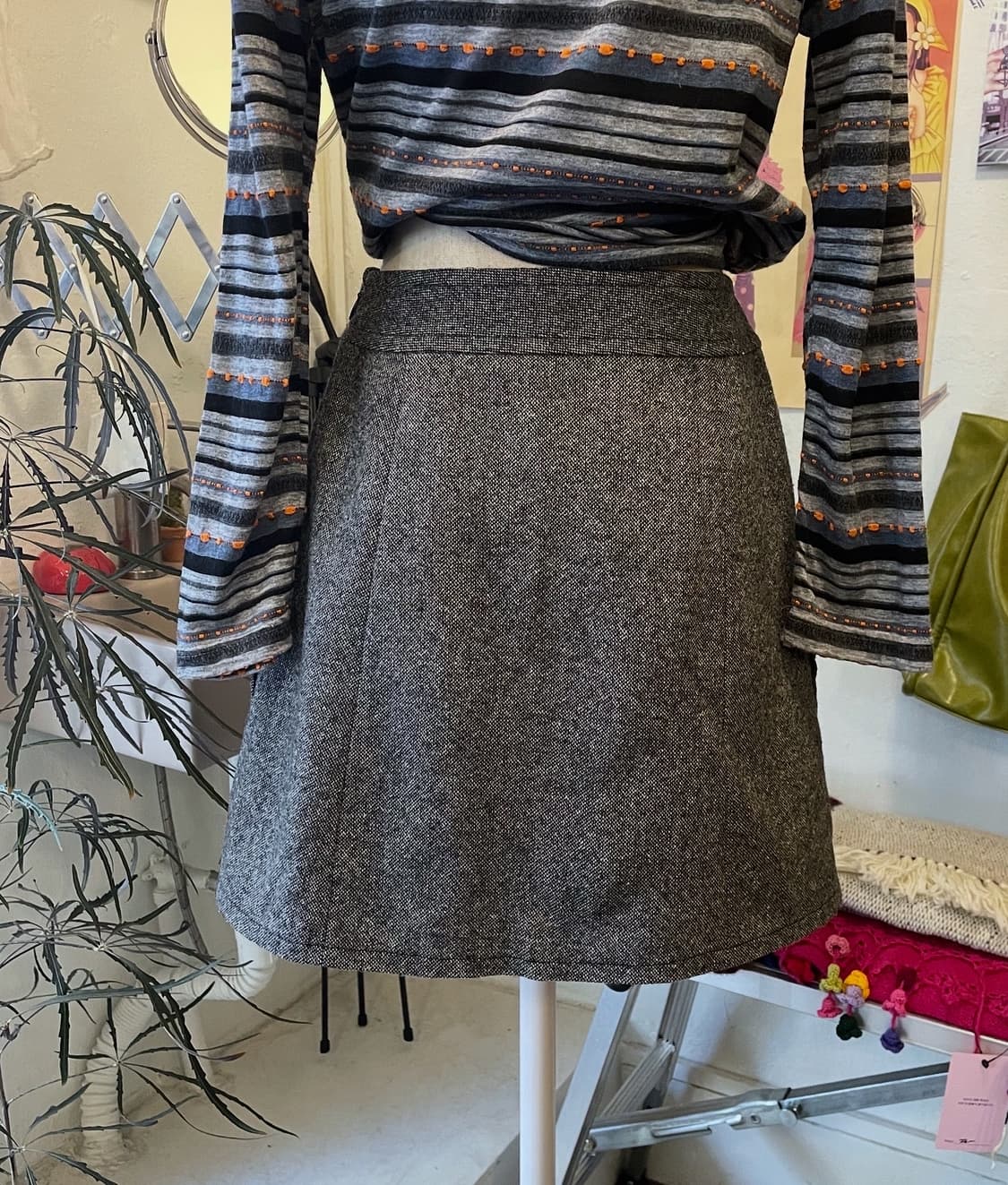 울 포켓 미니스커트 [무배] 상품이미지3