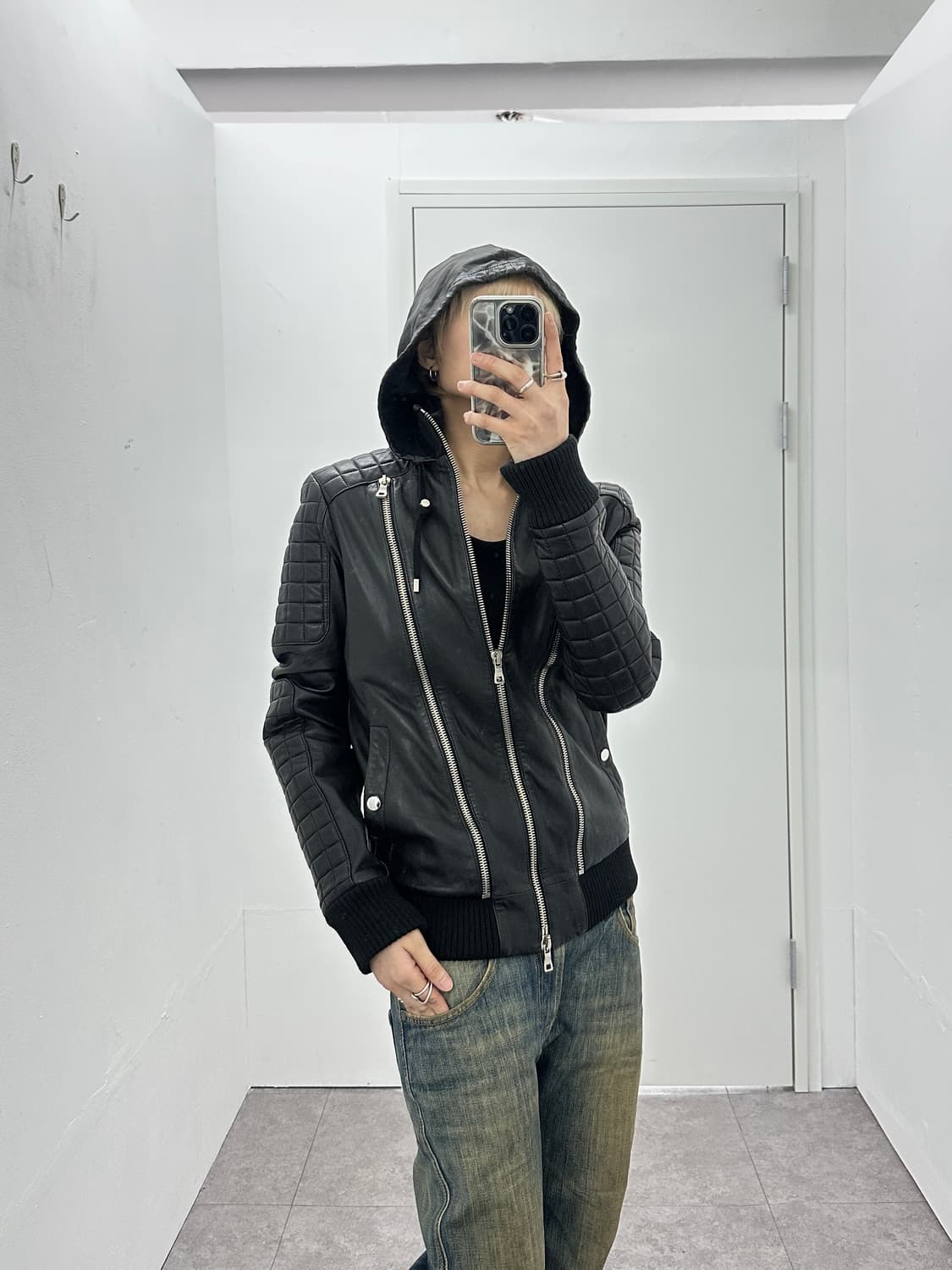 Balmain 16ss 3-zip leather biker jacket 상품이미지9