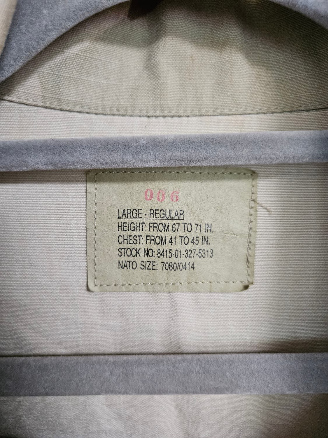 90sOg usa army military 자켓 l/r 미군 퍼티그 사막 상품이미지3