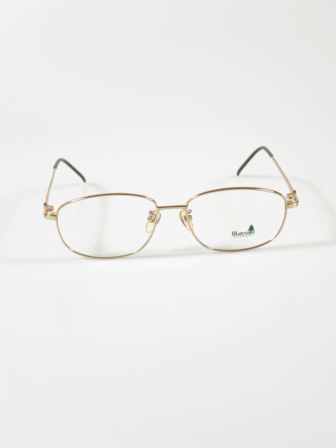 90s BLUESAIN 골드 슬림 스퀘어 메탈 빈티지 안경 상품이미지2