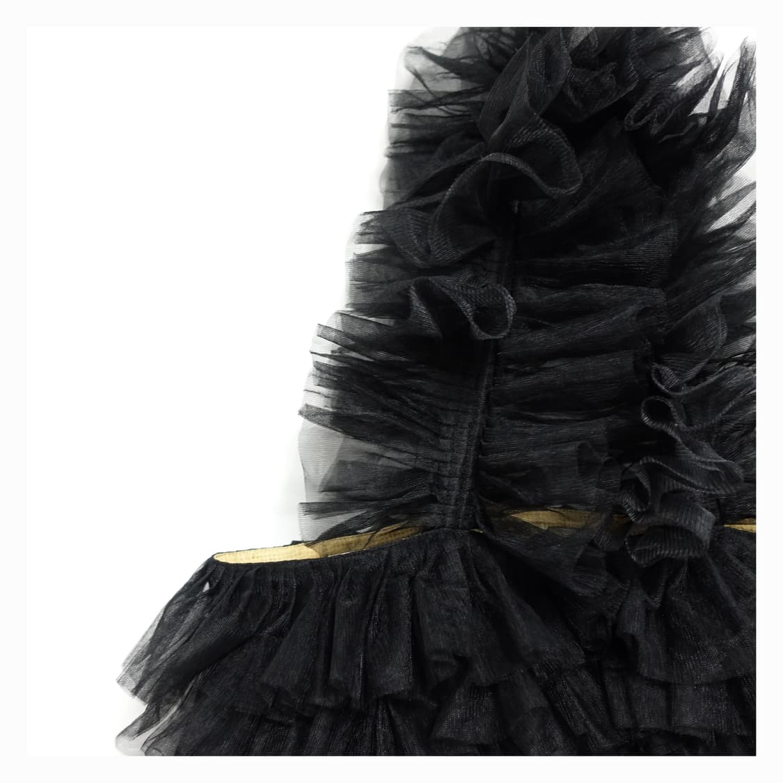 DIR69 design 셔링 프릴 튤 레이어링 숄더백 상품이미지6