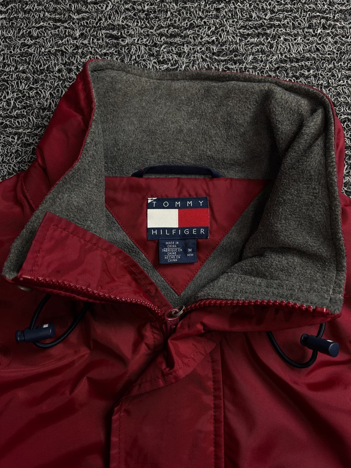 90s 타미힐피거 올드스쿨 박시핏 배색 아웃포켓 자켓 1755 상품이미지3