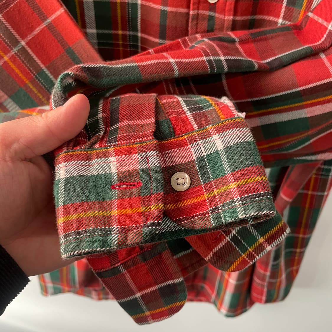 90s 폴로 랄프로렌 체크 패턴 빅 셔츠 상품이미지6