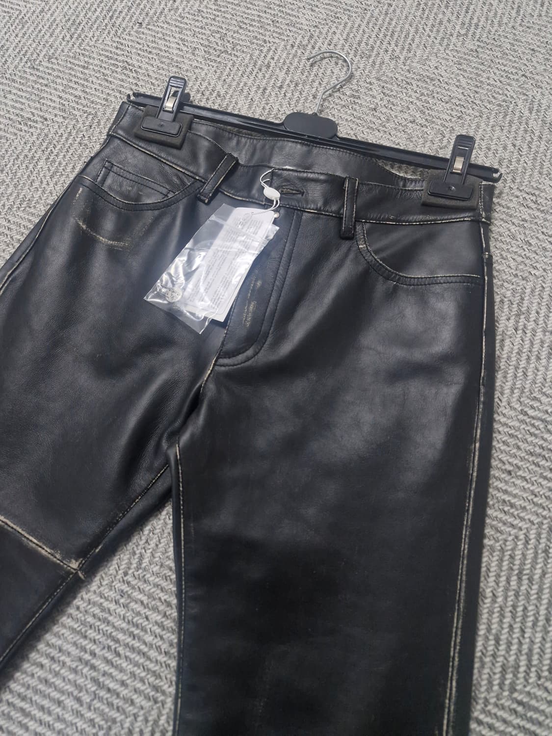 (미시착새상품) 마르지엘라 MM6 레더 슬림핏 팬츠 29 상품이미지1