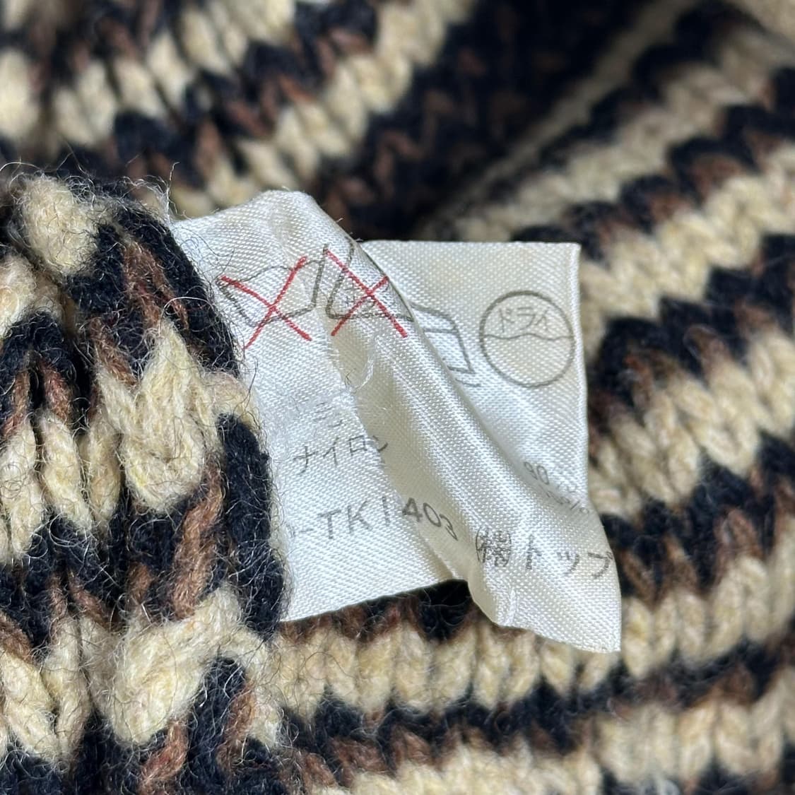 VTG 빈티지 재팬 노르딕 숄카라 가디건 (M) 상품이미지5