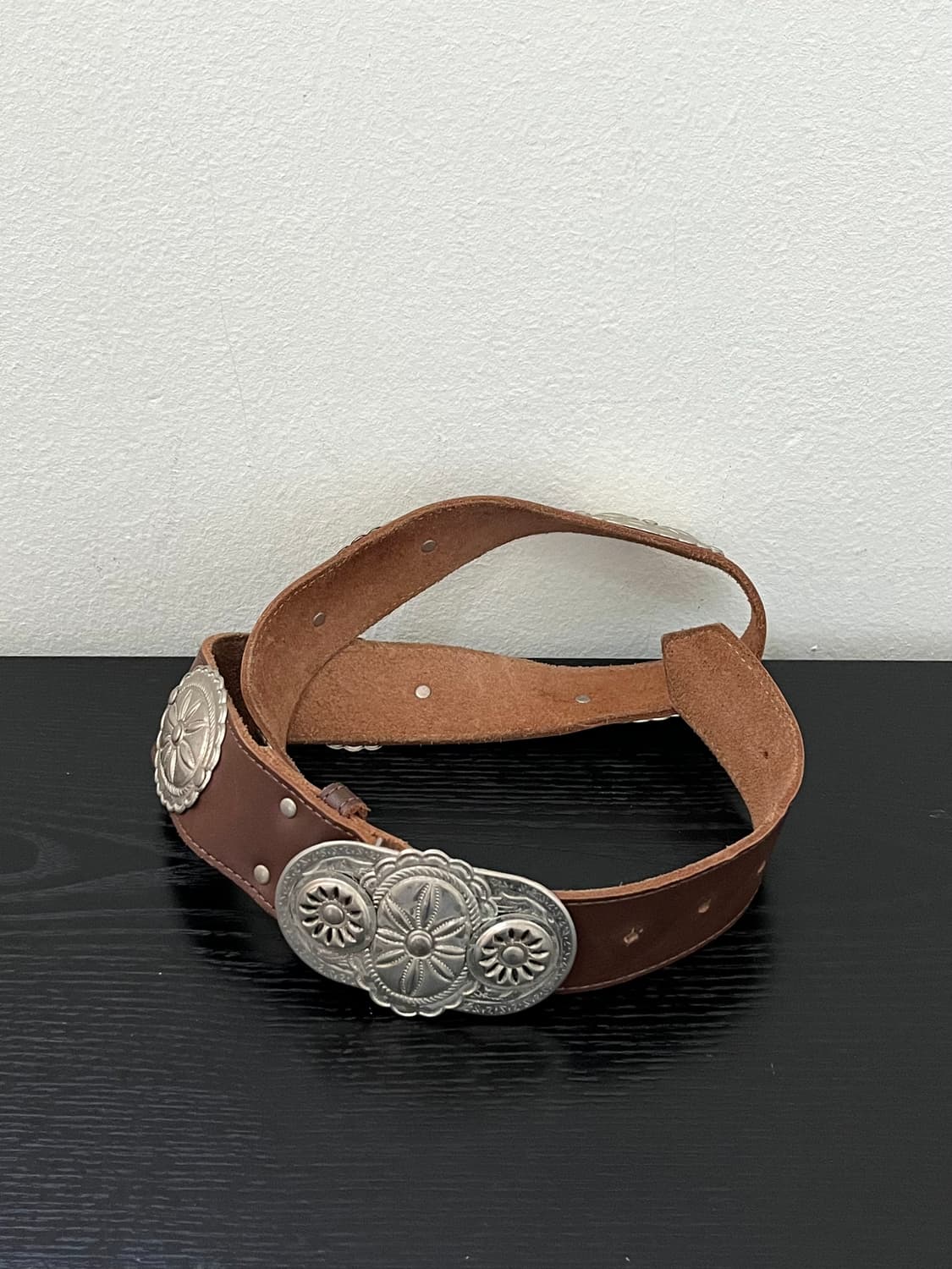vtg 웨스턴 가죽 벨트 상품이미지3