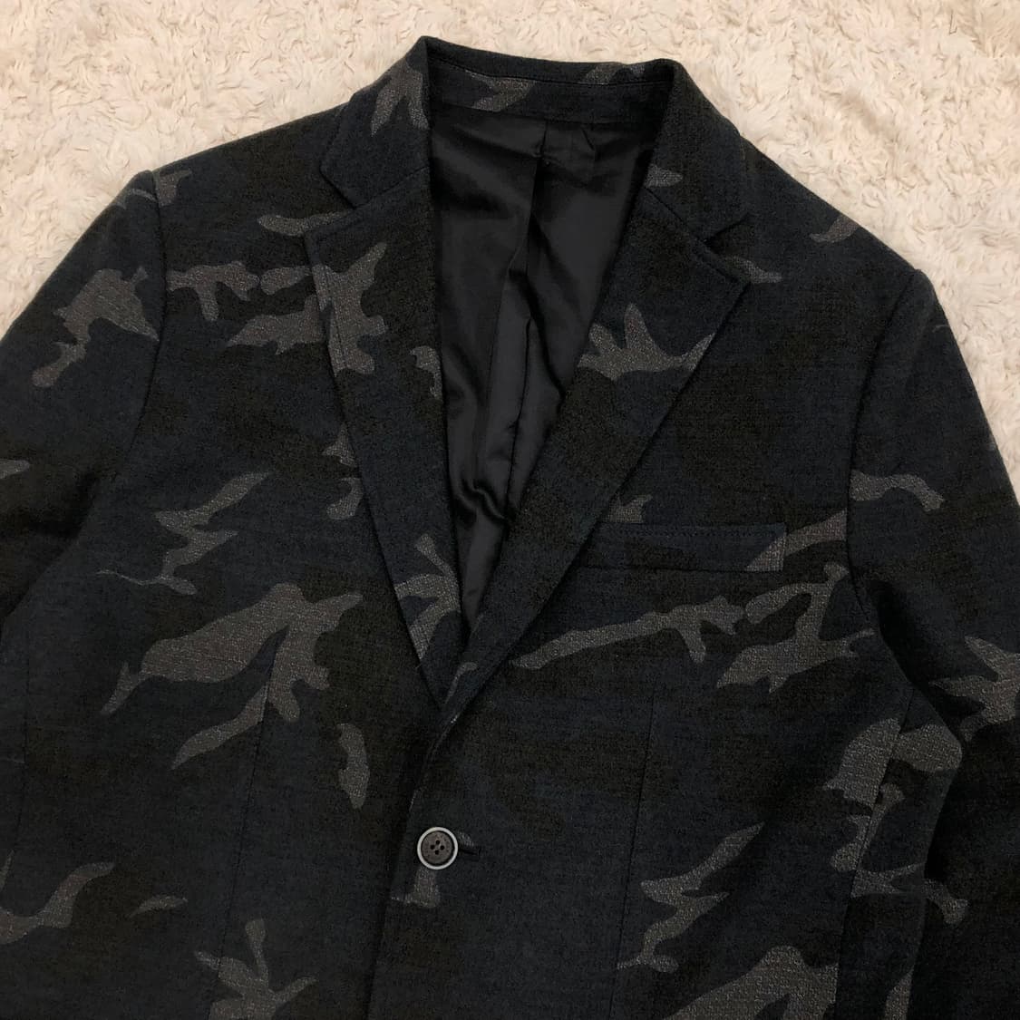 와이드앵글 울 카모 블레이저 자켓 상품이미지2