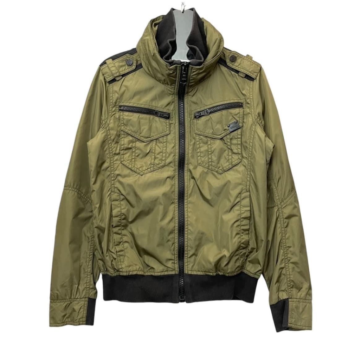 버카루 카키 블루종 봄버 자켓 M 상품이미지1