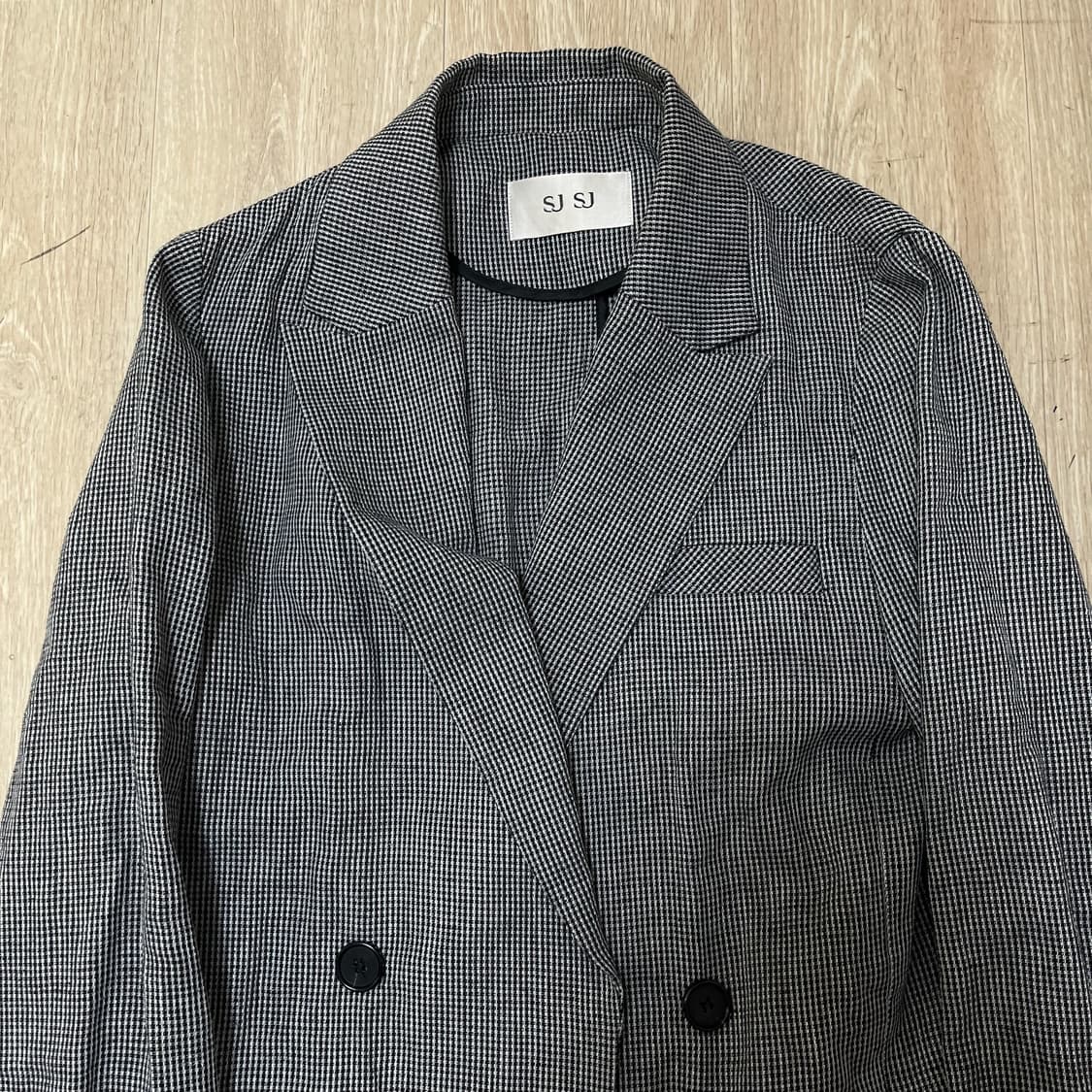 한섬 SJSJ 여성 더블 린넨자켓 55-66  상품이미지2