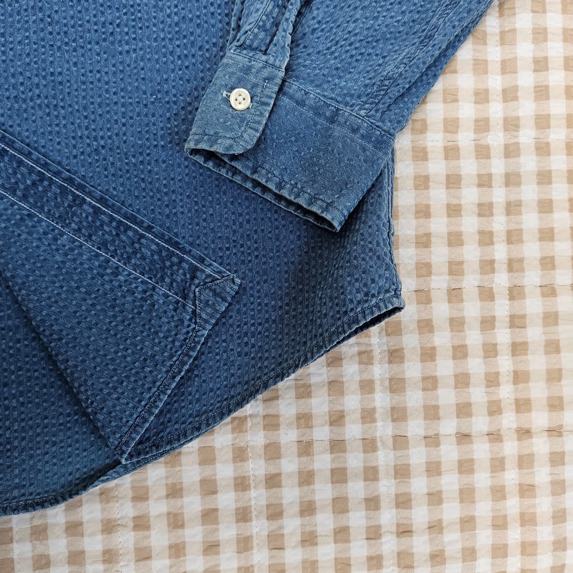 폴로 랄프로렌 시어스커 청셔츠 남자100 상품이미지5