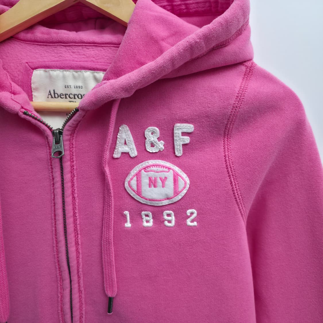 [S] 아베크롬비 핑크 후드집업 상품이미지4
