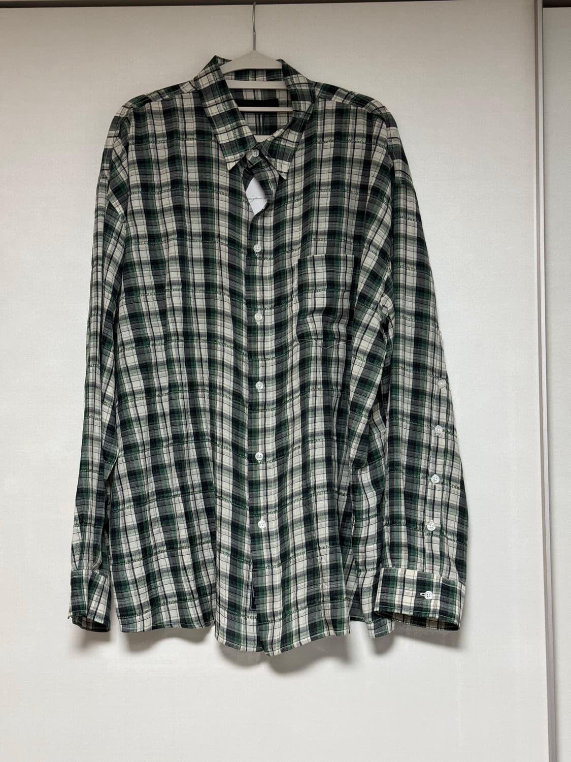 [L] 애니타임로릭 아이리스그린 셔츠 새상품 상품이미지1