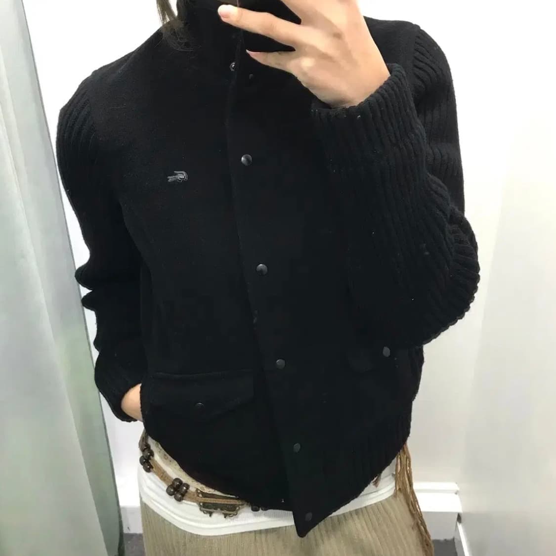 라코스테 니트 모자켓 상품이미지2