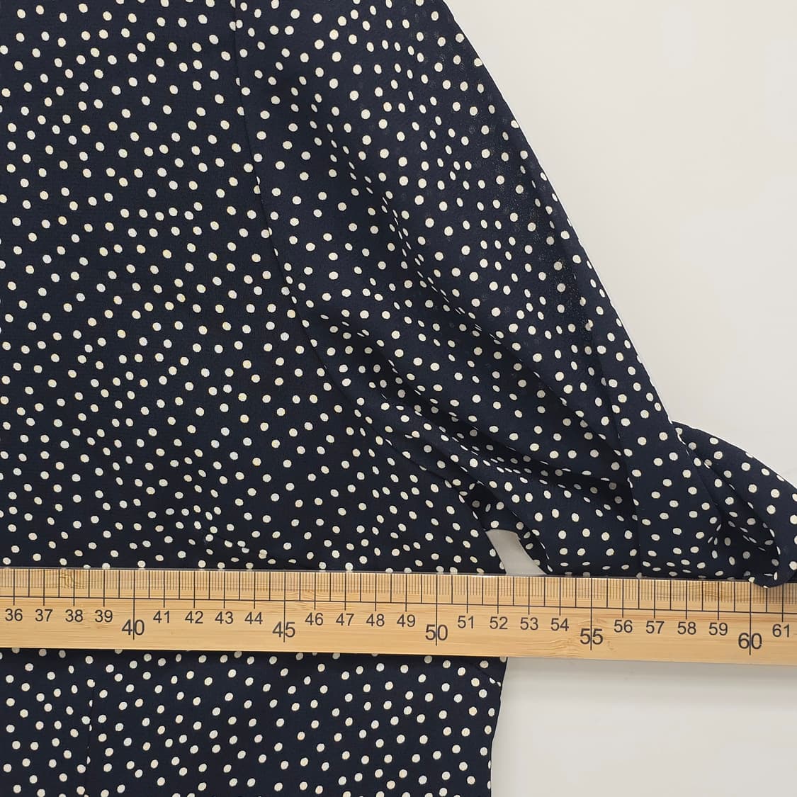 일본 빈티지 블랙 잔도트 반팔 블라우스 상품이미지5