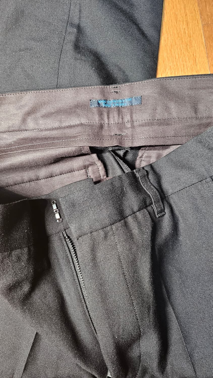 요지 야마모토 regulation 23fw 울가바딘 센터프레스 팬츠 상품이미지3