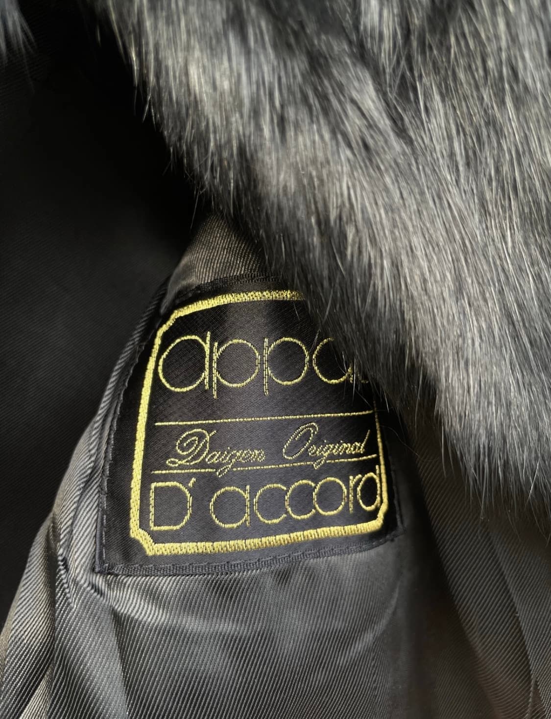 빈티지 폭스퍼 반코트 상품이미지3