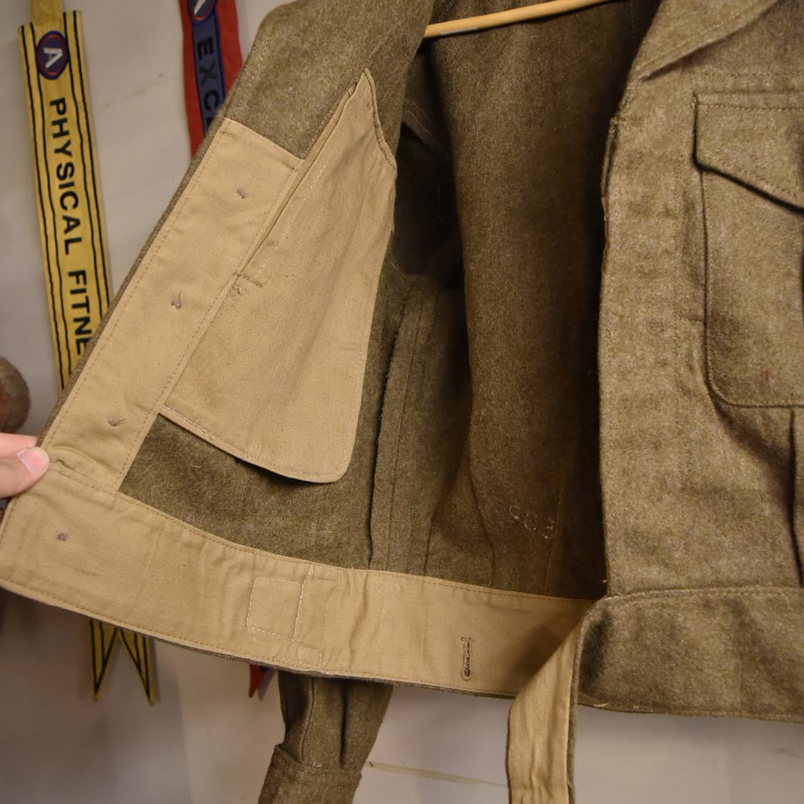 영국군 오리지널 베틀드레스 자켓 1949 패턴 (1953년 생산) 상품이미지6